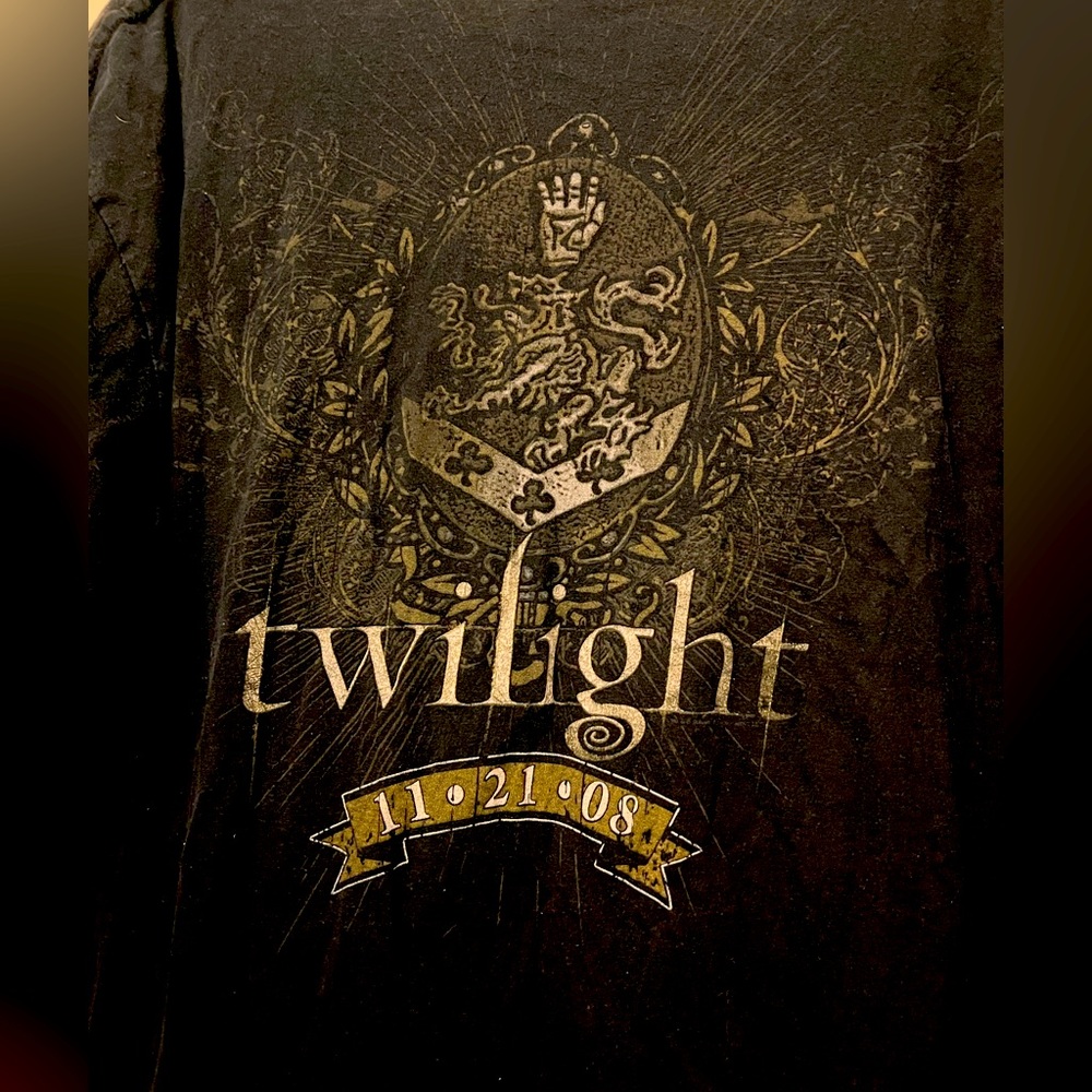 Twilight Unisex Size L Vintage Anvil Cullen Crest Graphic Tee